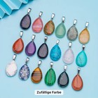 Anhänger Edelstein Naturstein Heilstein Mineral Ovaler Wassertropfen-Kristal