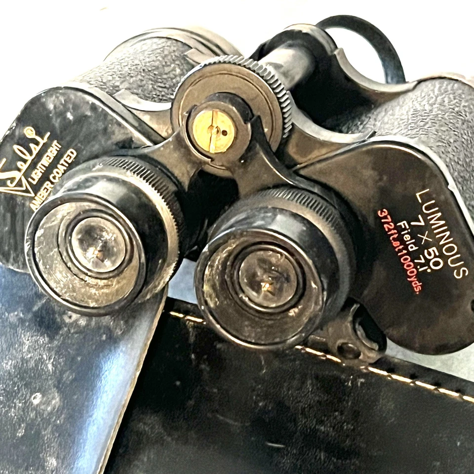 Vintage Selsi (JB-56) 7x50 Super Wide 7.1* Binoculars w/Case - Image 2 of 4