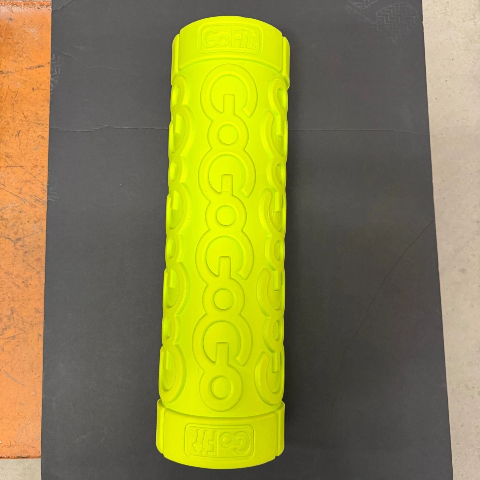 GoFit Go Roller 18 In Foam Roller Neon Yellow UltraFin Core Deep Tissue Massage