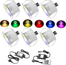 🔥 RGB LED Boden Einbaustrahler 10er Set – Terrassenbeleuchtung Garten IP67 🔥