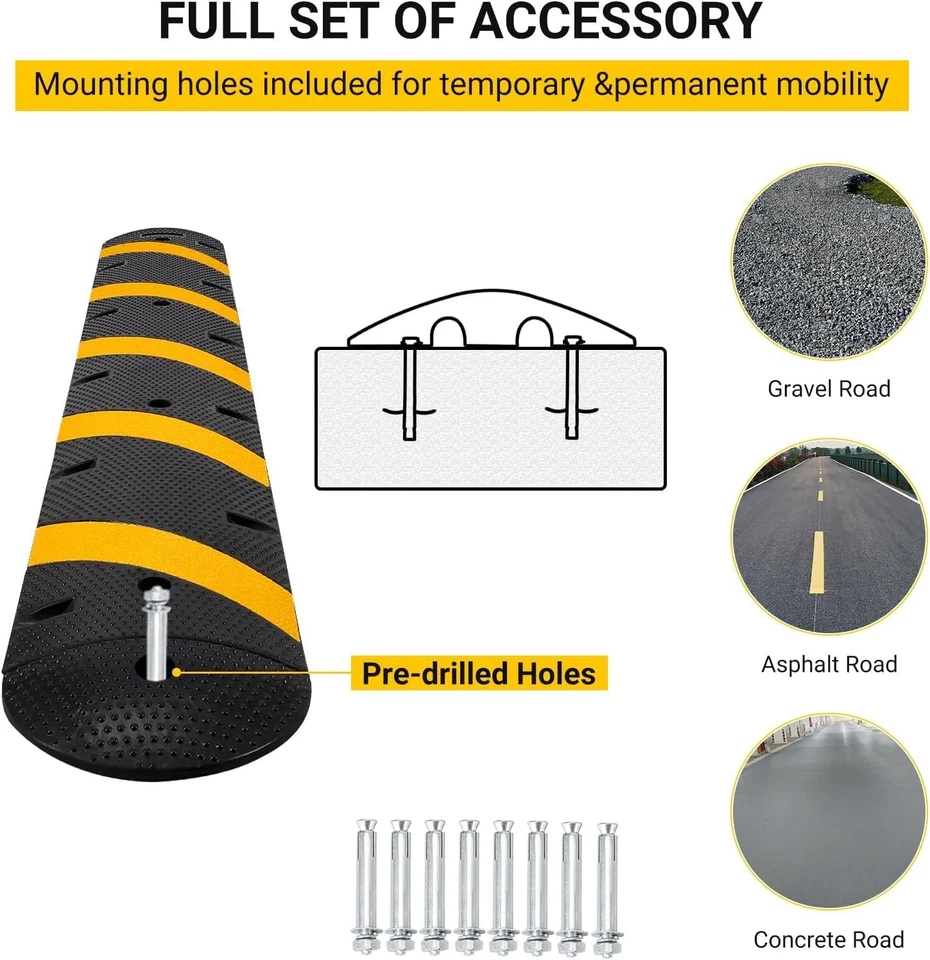 1-Kanal Schlauchbrücke Kabelbrücke LKW/PKW Überfahrschutz Kabel Schutz Brücke - Bild 4 von 4