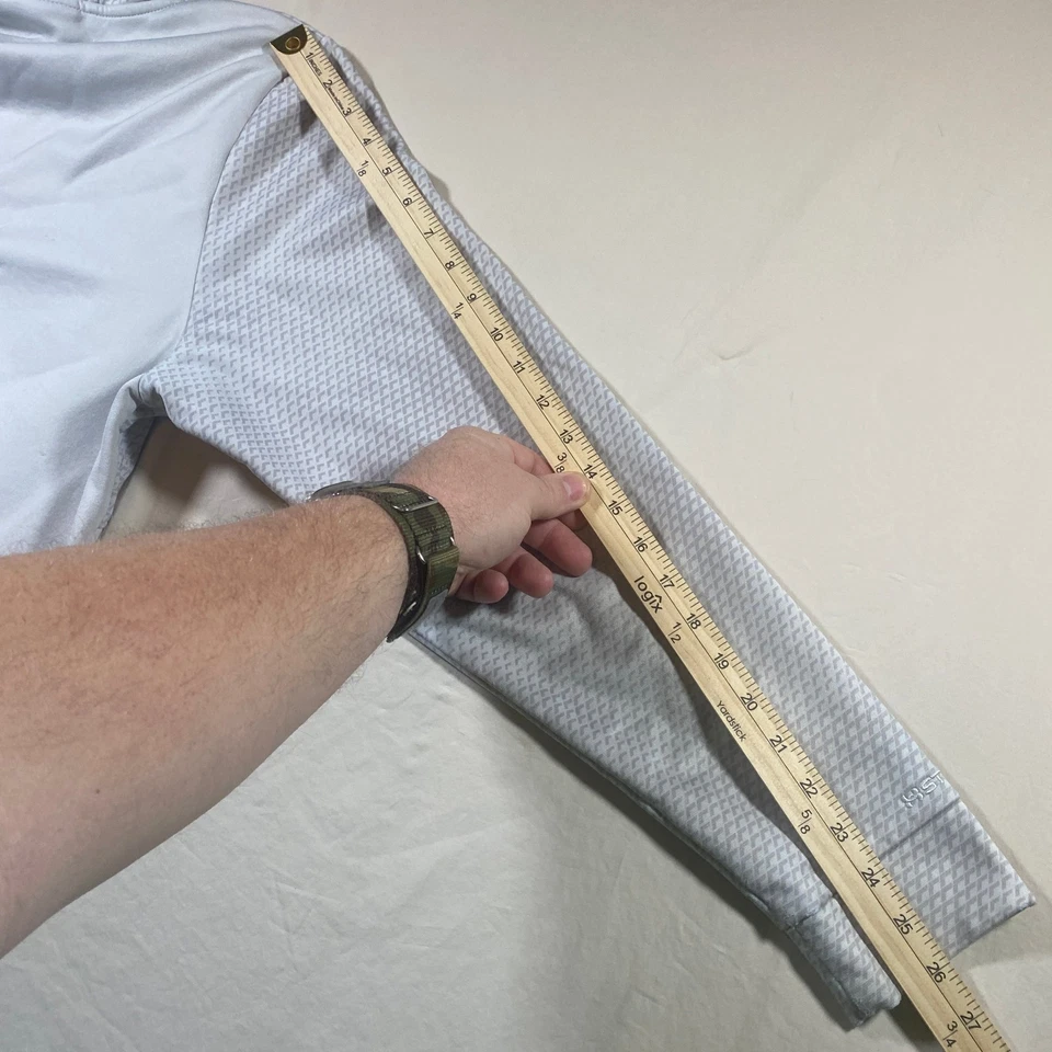 Sudadera con capucha Under Armour polar para hombre M blanca con estampado hexagonal gris Foto 4 de 4