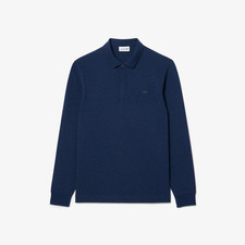 Lacoste - Polo Premium Stretch Fit Piqué Paris - Blu Marino - Tg. US 2 - Nuova
