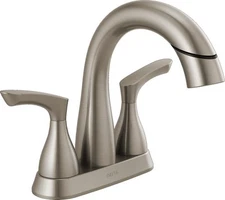 Delta Broadmoor 2H Centerset Bathroom Faucet Stainless-Certified Refurbished