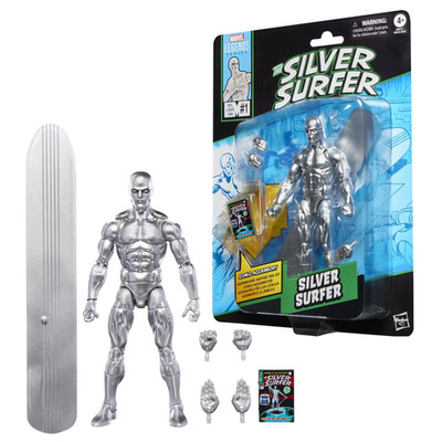 Marvel Legends Series Silver Surfer Fantastic 4 Comics-Inspired 6'' Action Figure