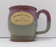SHS Sunset Hill Stoneware DOOR COUNTY Coffee & Tea Company Cup Mug