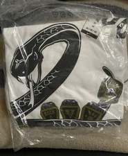 Vintage Nike Kobe Black Mamba 5 Rings Lakers White T shirt M Medium New w/ Tags