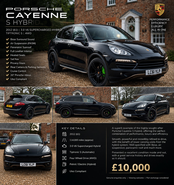 eBay - 2012 Porsche Cayenne S Hybrid 3....