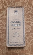 Antique Clark’s O.N.T. Six Cord Thread Box George A. Clark Sewing with 10 spools