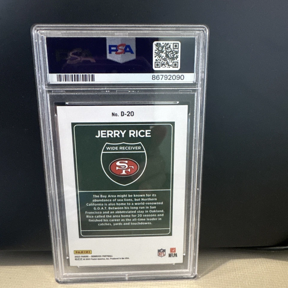 Panini Donruss Downtown 2023 - Jerry Rice #D-20 PSA 9 Foto 2 de 2