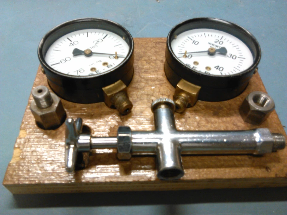 Coppia Manometri Officina SE-BI Vintage 50 - Immagine 2 di 4