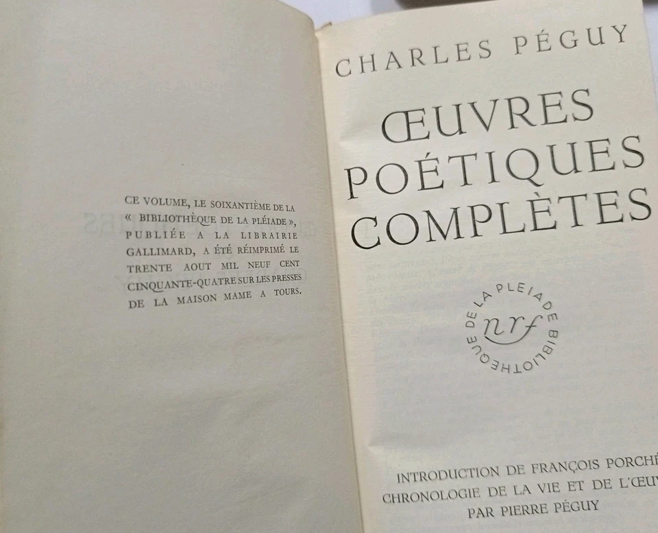 LA PLEIADE DOSTOÏEVSKI PÉGUY 2 Vol. - Photo 3/4