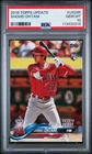 2018 TOPPS UPDATE #US285 SHOHEI OHTANI ROOKIE RC PSA 10