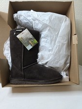 Bearpaw Winter Boots Women's Size 8 Chocolate Emma Suede Wool Blend  