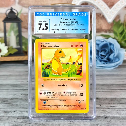 Charmander (Shadowless) graded CGC 7.5 for sale on eBay