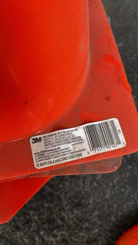 🚧 Juego de Conos de Tráfico – 9×12′′ + 1×19′′ – Calidad 3M, Duradero y Listo para Usar 🚧 Foto 4 de 4