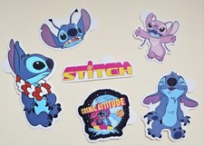 Lilo  Stitch / 6 Vinyl Decal Stickers. Waterproof.