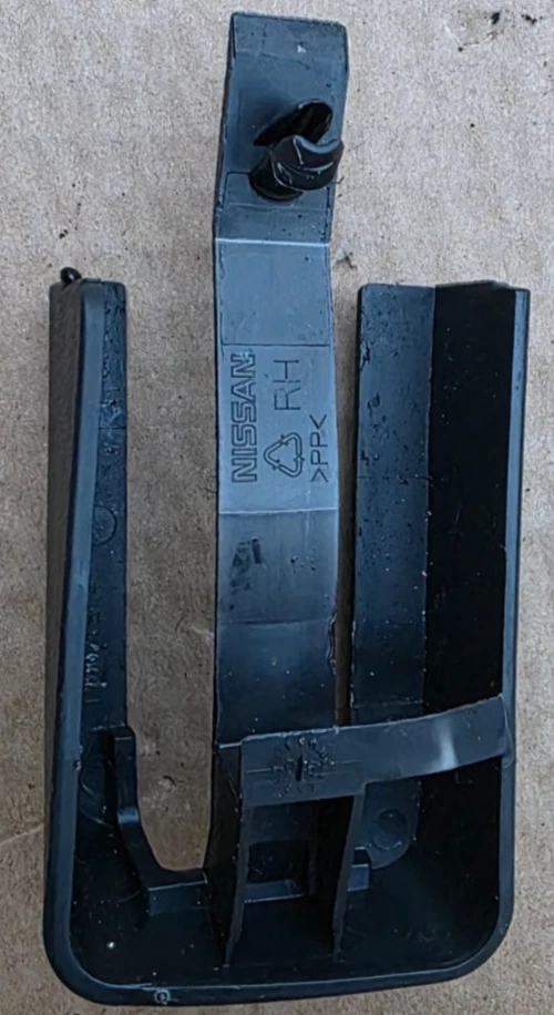 07-12 Nissan Altima Asiento Lateral Derecho Pasajero Riel de Pista Extremo Cubierta Tapa Tapicería OEM Foto 2 de 4