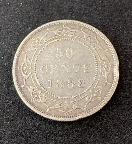 1888 Newfoundland 50 Cents — photo from the most recent tracked eBay sale
