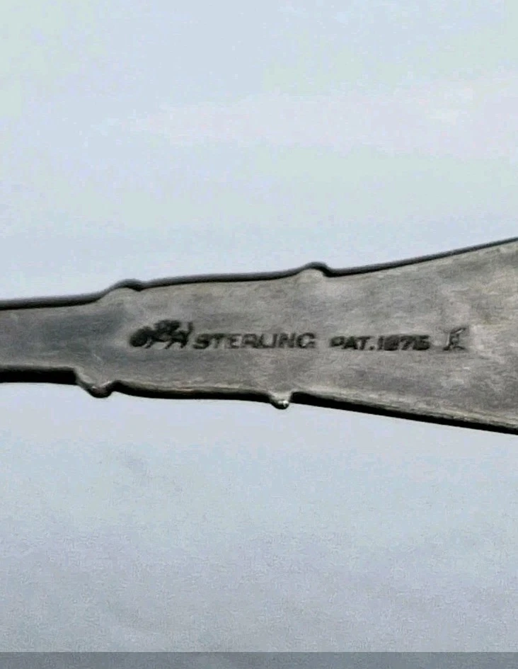 Pinzas de azúcar vintage F. Rolshoven de 5" de plata de ley grabadas 1882 32 gramos Foto 2 de 4