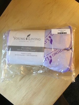 Young Living Essential Oils Microfiber Towels All Purpose Clean Dust Set of 2 NU
