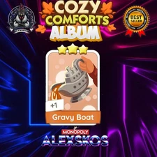 SET 8 - GRAVY BOAT - ⭐️3 MONO_POLY_MO_-GO 3 STARS STICKERS CARDS