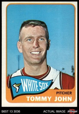 1965 Topps #208 Tommy John White Sox 4 - VG/EX