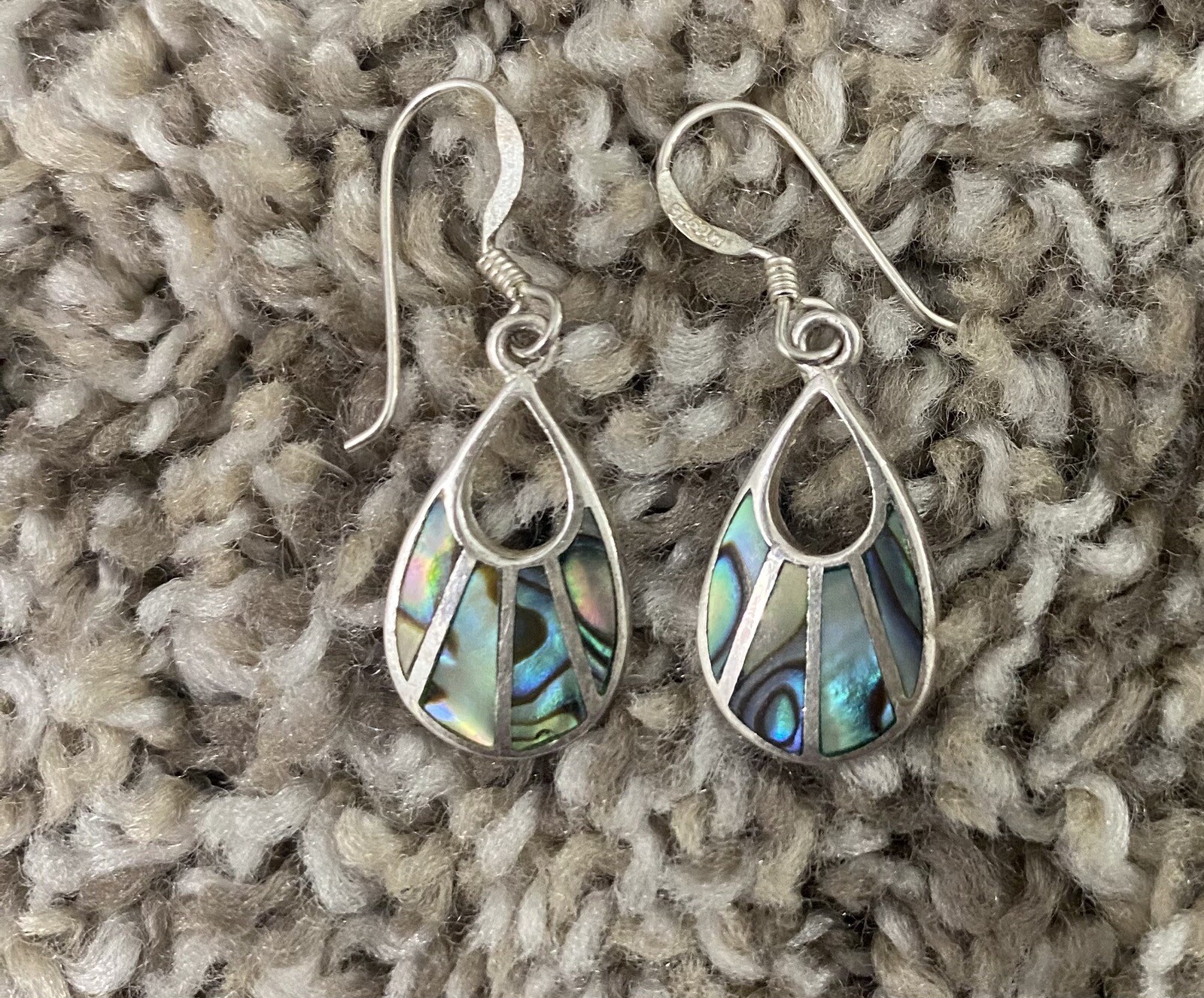 Leaf Ring And Earring Set Simulated Turquoise 925… - image 2