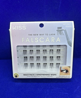 KISS Falscara Multipack False Eyelashes, Lash Clusters, Lengthening Wisps KFCM01