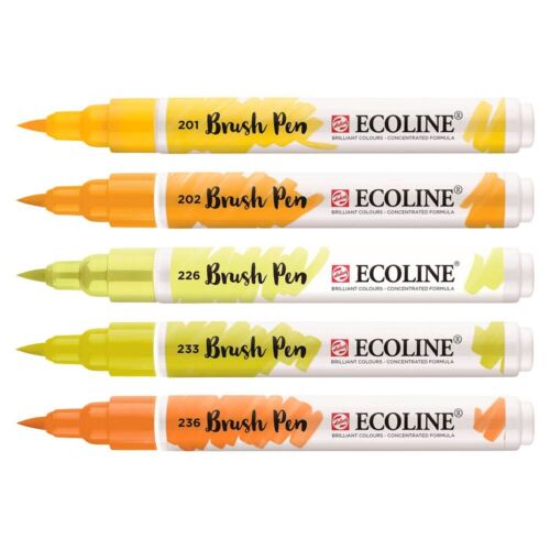 Talens ECOLINE® Brush-Pens gelb, 5 St. - Bild 1 von 3