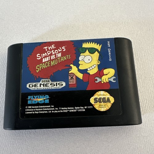 Simpsons: Bart vs. The Space Mutants Vintage Sega Genesis 1992 nicht getestet