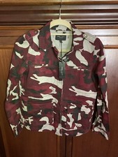 New Romeo + Juliet Couture Burgundy Camo Jacket Size Small