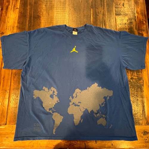 VINTAGE NIKE JORDAN LANEY WORLD MAP 