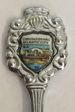 Vintage Souvenir Spoon US Collectible Convention Hall Atlantic City New Jersey