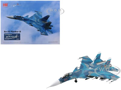 SUKHOI SU-33 FLANKER D AIRCRAFT ''RUSSIAN NAVY'' 2005 1/72 BY HOBBY MASTER HA6410