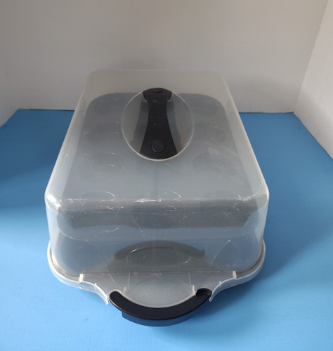 24 Cupcake Carrier Holder Caddy with Baking Pan Bake &Take by ONEIDA - Picture 4 of 11