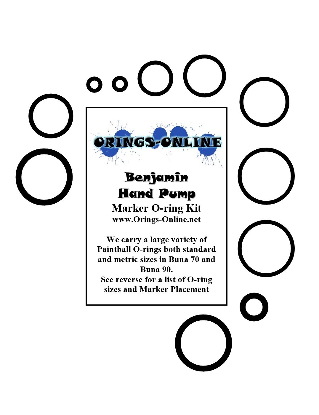 Benjamin Hand Pump Airsoft Oring Oring Kit x 2 rebuilds / kits eBay