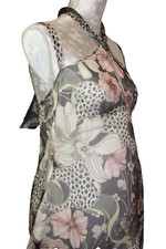 Umstandsmode "QUE SERA" Top Gr. 36 Sommer/Fest 100% Seide gefüttert beige NEU!