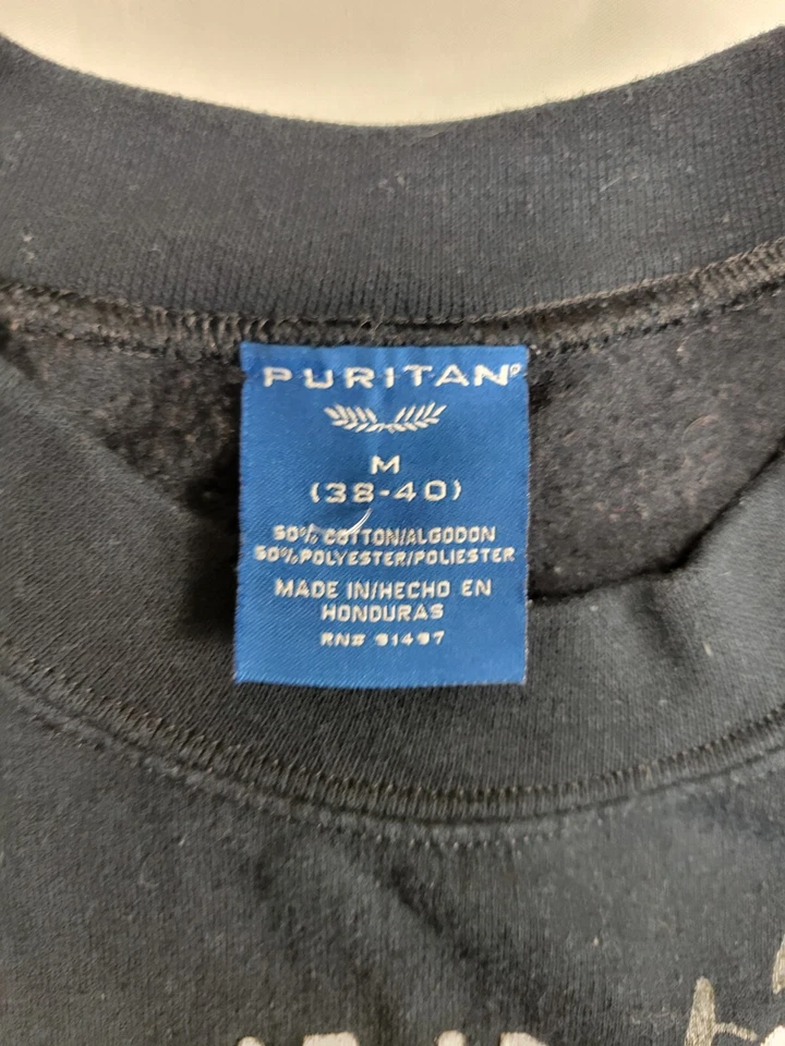 Moletom Puritan masculino tamanho médio estampa gráfica azul - Imagem 2 de 4