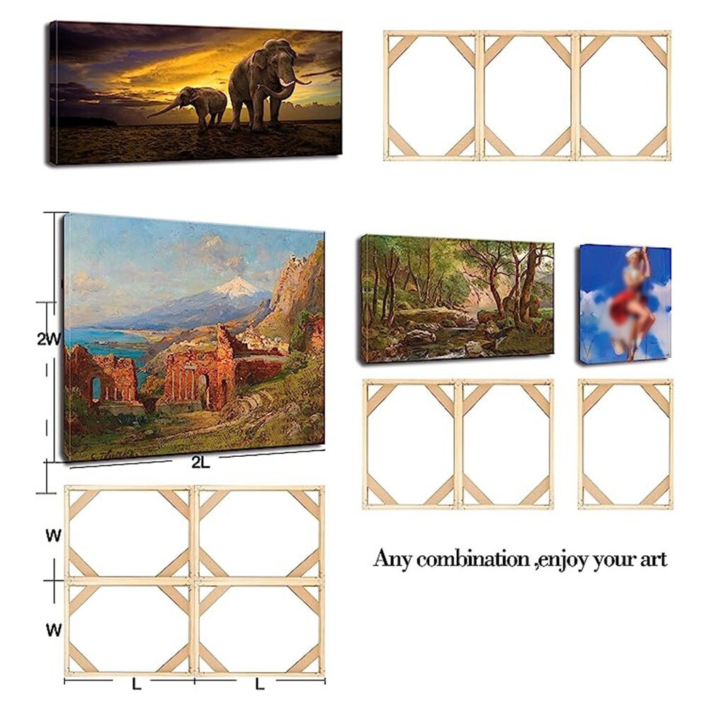 Sicher sitzender Rahmen zum Selbermachen für Leinwandbilder Ihre Kunst bleibt a