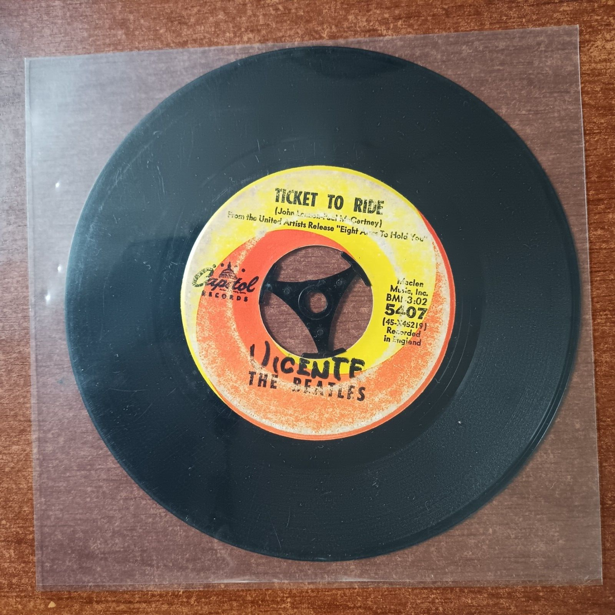 The Beatles ‎– Ticket To Ride [1965] Vinyl 7