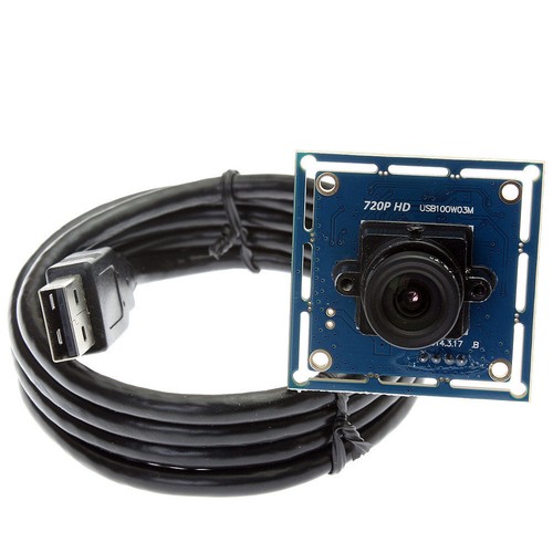 1MP Vedio Camera Module With USB2.0 CMOS OV9712 8mm Lens 720P Webcam HD 1M Cable - Picture 1 of 8