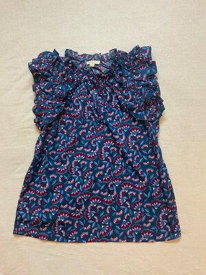 Damen Bluse, Nice & Chic, Farbe Blau gemustert, Gr. M