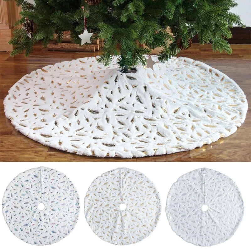 Flannel christmas tree skirt cheap