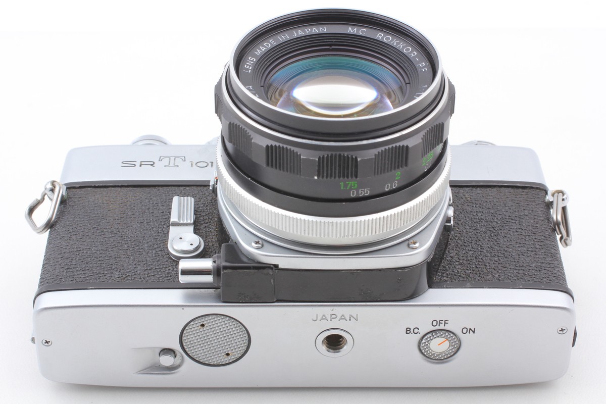 Exc] Minolta SRT 101 SLR Meter-OK w/ MC Rokkor-PF 50mm F1.7 From