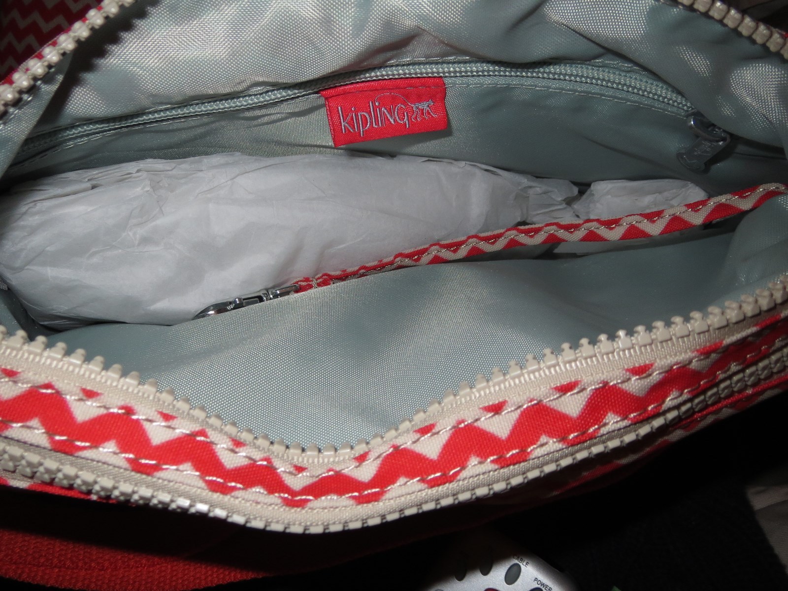 Medium Sz. Kipling HB6141 Alvar Shoulder Cross Body Bag Travel Chevron Color 695 image 7