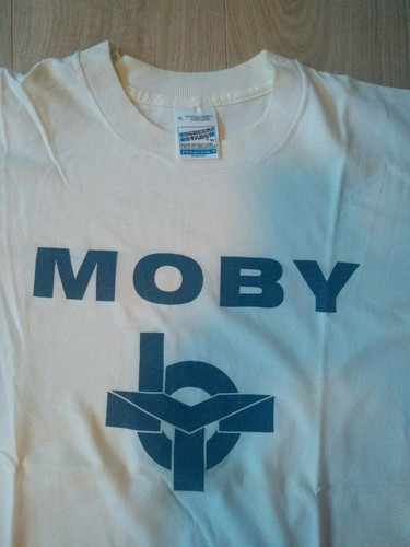 Moby Vintage shirt Official Merchandise Rare Used Signed hymn 1994 1995