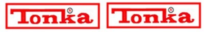 More recent Tonka block water slide decal set