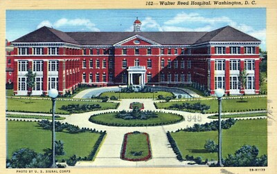 Walter Reed Hospital Washington D.C. Posted Vintage Linen Post Card