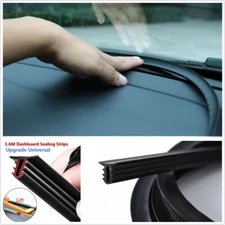 Upgrade Car Rubber Sound Seal Strip 1.6M U-Type Dashboard Edges Sealing Strips